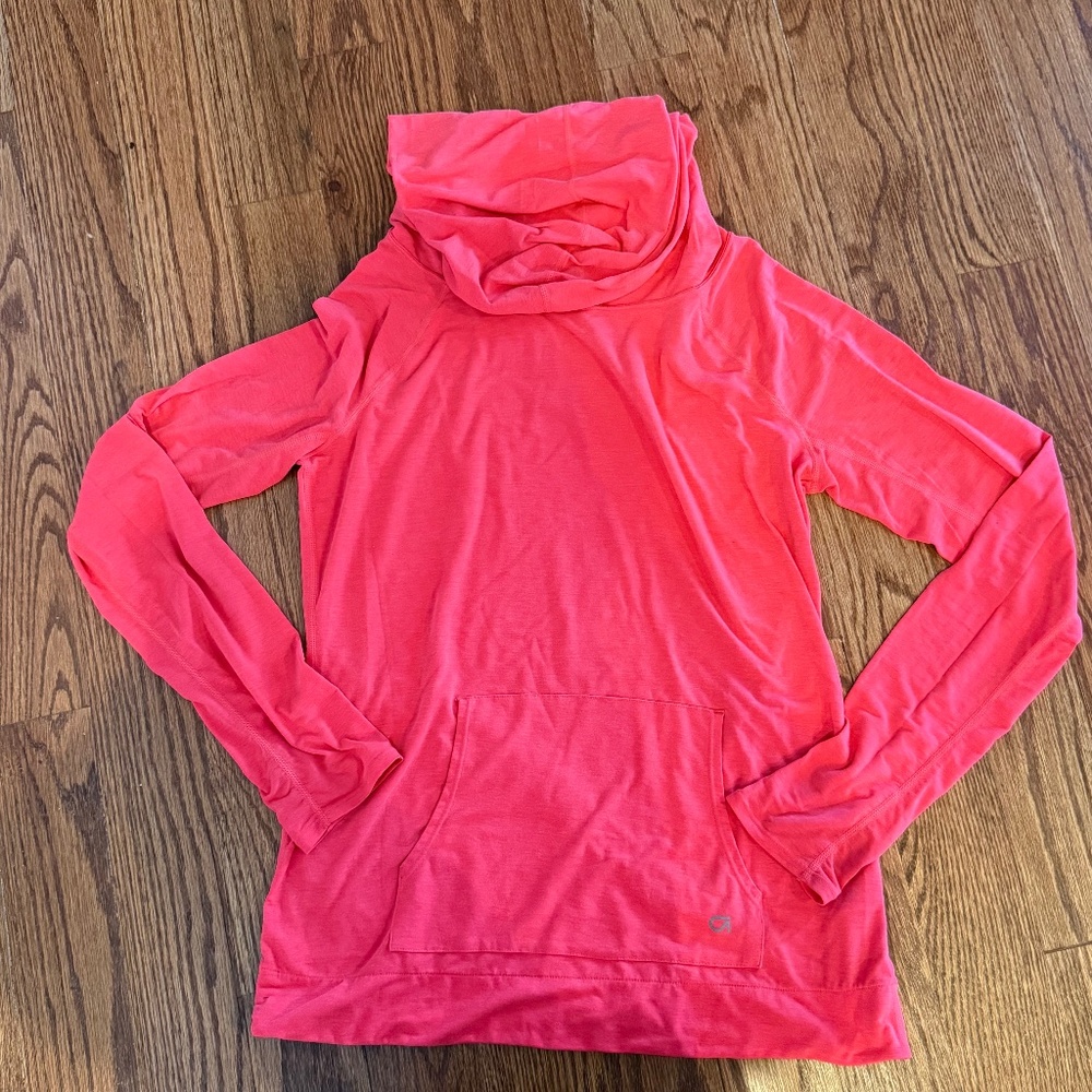 GAPFit Breathe Hoodie Pullover Top Vibe Red Athletic Kangaroo Pocket Size M